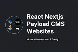 modern react nextjs astro payload cms website development
