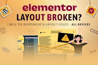 fix elementor layout issues and wordpress problems