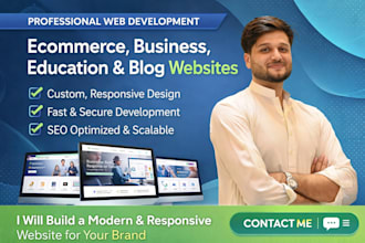 build a professional website for business blog or education