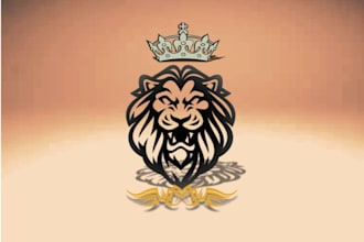 design a powerful mascot or animal logo for gaming and brand