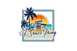 create travel, agency, vacation, cottage, tour logo