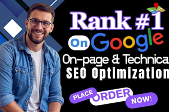 do on page SEO optimization for showit, duda or odoo website to rank on google