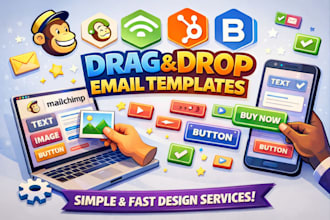 prepare drag and drop email template design
