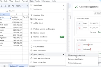 clean, format and organize your data