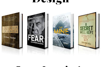 design custom book cover, interior, and ebook conversion