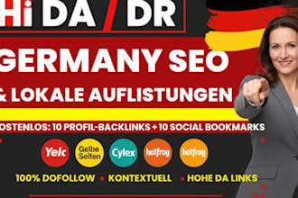 biete professionelles local business SEO, germany citations und backlinks für ih