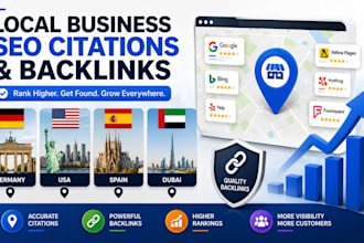 do local business SEO citations and backlinks for germany business rank