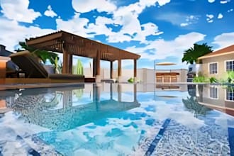 landscape design garden outdoor backyard, pool uae based
