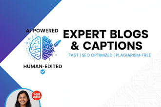be your expert ai content creator for blogs and captions