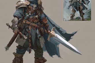 design fantasy character art and fantasy character art