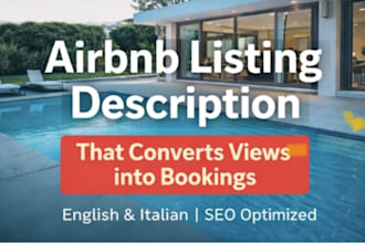 write a high converting airbnb listing description