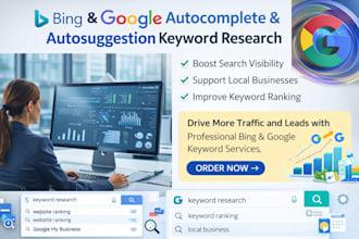 do google autocomplete, bing, website ranking, keyword ranking, autosuggestion