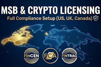 register your msb with fincen, fintrac, or fca and draft aml policies