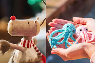create custom soft kawali plushie toy stuffed animal crochet amigurumi plush toy