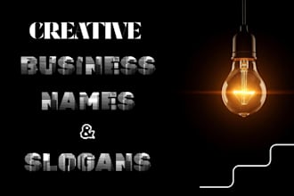 create unique business names and catchy slogans