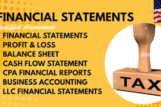 prepare financial statements, profit and loss, income statement