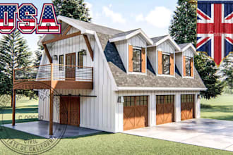 design barndominium floor plan cottage tiny house pole barn construction drawing