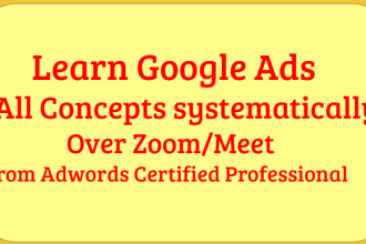teach google ads adwords, live session, one on one