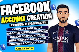 create facebook page with audience setup