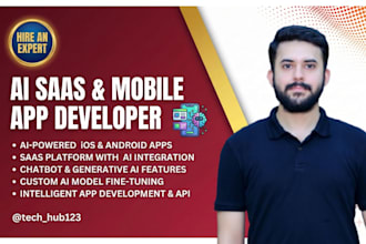 be ai saas mobile app, chatbot, website or generative ai developer or engineer