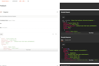 develop rest API backend with nodejs, golang, PHP