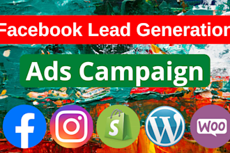 setup facebook lead generation ads, fb lead ads campaign for sales and leads