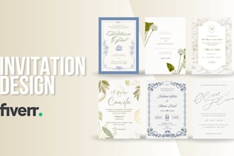 design elegant, minimalist and custom invitations
