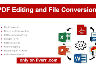 reconcile PDF files and convert into word