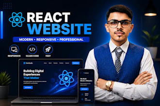 build a modern responsive react website