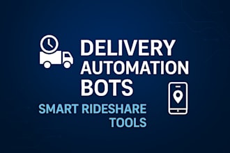 build delivery automation ai bot uber bot doordash instacart spark driver bot