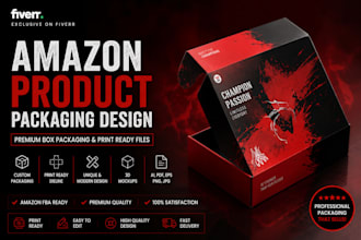 amazon product packaging design box packaging