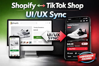 sync shopify store ui ux design perfectly with tiktok shop