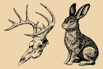 create amazing illustrations in linocut style
