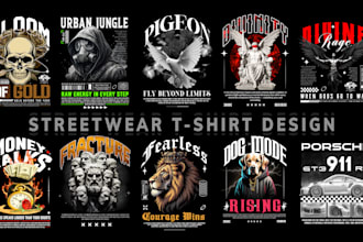 do streetwear tee design for your clothing brand