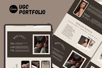 design canva website ugc portfolio media kit canva ugc website canva website