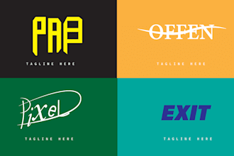 create a custom wordmark logo