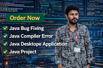 fix java bugs and develop java desktop applications