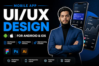design mobile app UI UX for ios and android