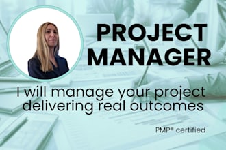 be your project manager to deliver clearly defined results