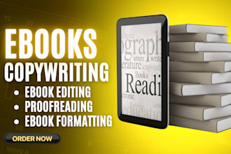 write, rewrite, proofread and format your ebook