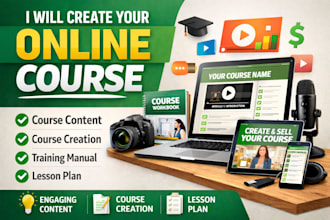 create online course creation course content course curriculum and lesson plan