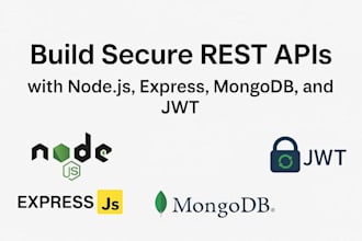 fix nodejs API bugs and build secure rest apis with mongodb