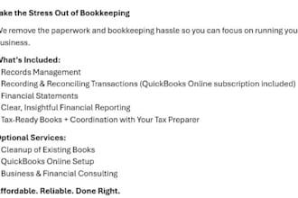 provide you and your tax preparer with audit ready books