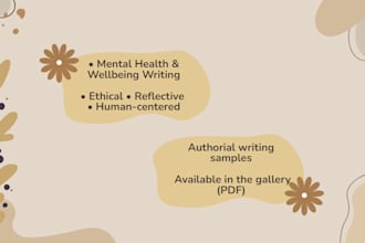 write ethical mental health articles