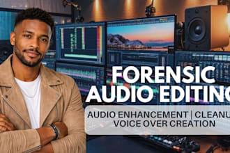 do forensic audio enhancement, noise reduction, and voice isolation