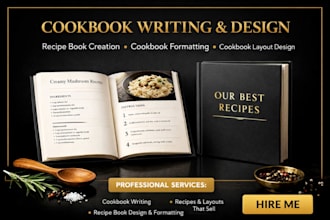 write cookbook, recipe book, format your cookbook, cookbook layout design