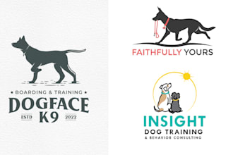 design a logo for a pet dog bakery, grooming, training, and pet care