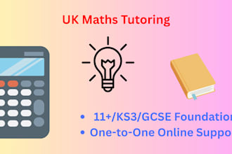 provide online tutoring for 11 plus to year 9 for basic gcse foundation maths