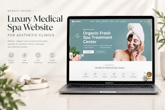 design a luxury medical spa website for your aesthetic clinic