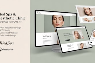 design medical spa website, med spa, and aesthetic clinic website